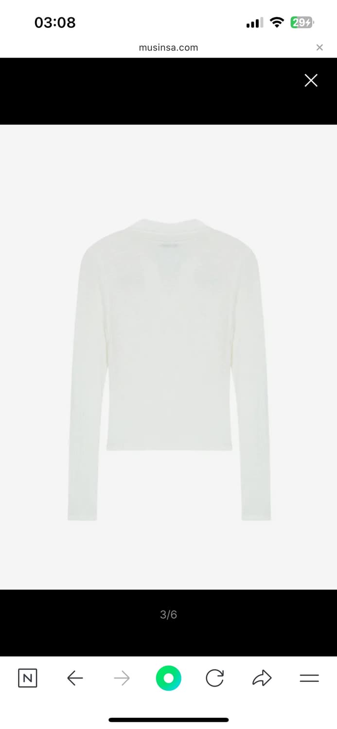 애즈온 아이비 카라 롱슬리브 상품이미지3