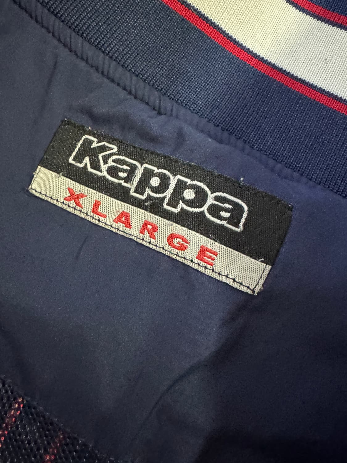희귀!! 카파 잉글랜드 빅 로고 바람막이 자켓 XL 네이비 상품이미지4