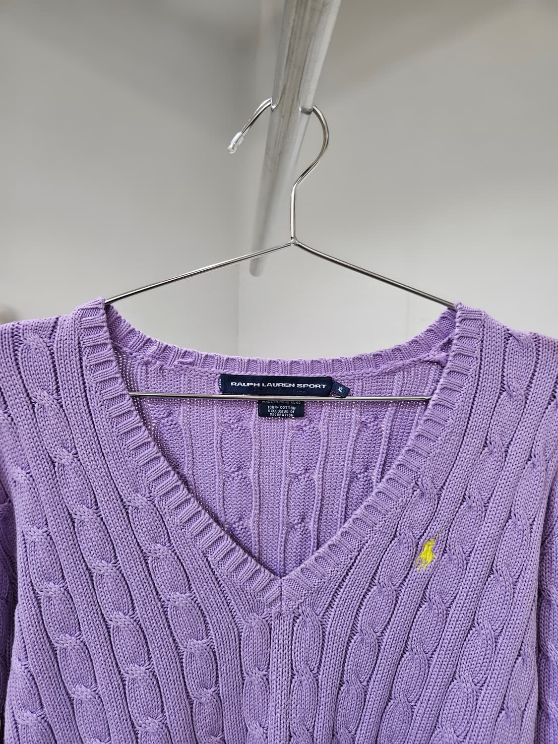 폴로랄프로렌 브이넥 케이블 니트 상품이미지3