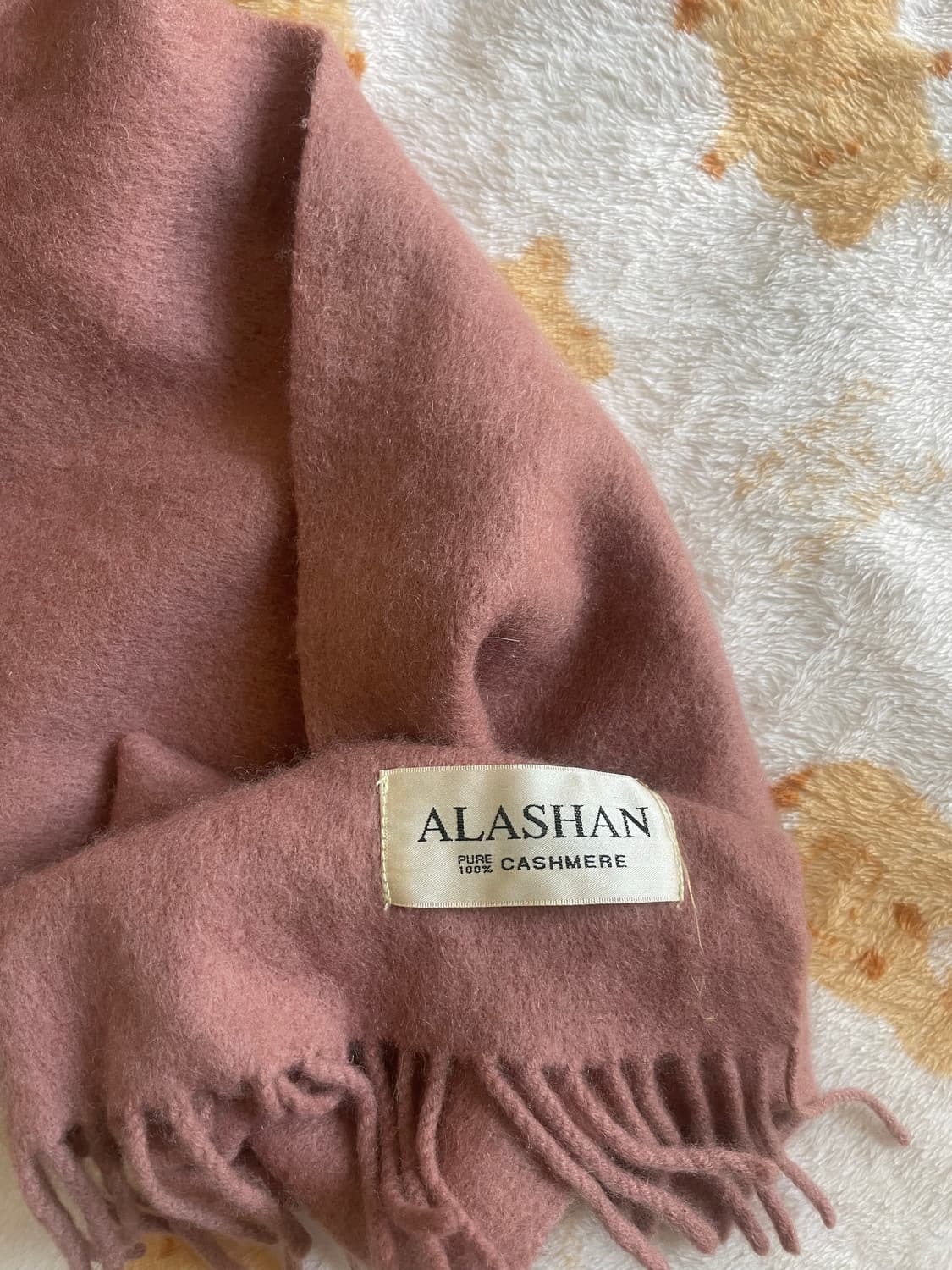 모리걸 빈티지 핑크 캐시미어 머플러💗🧣 상품이미지2