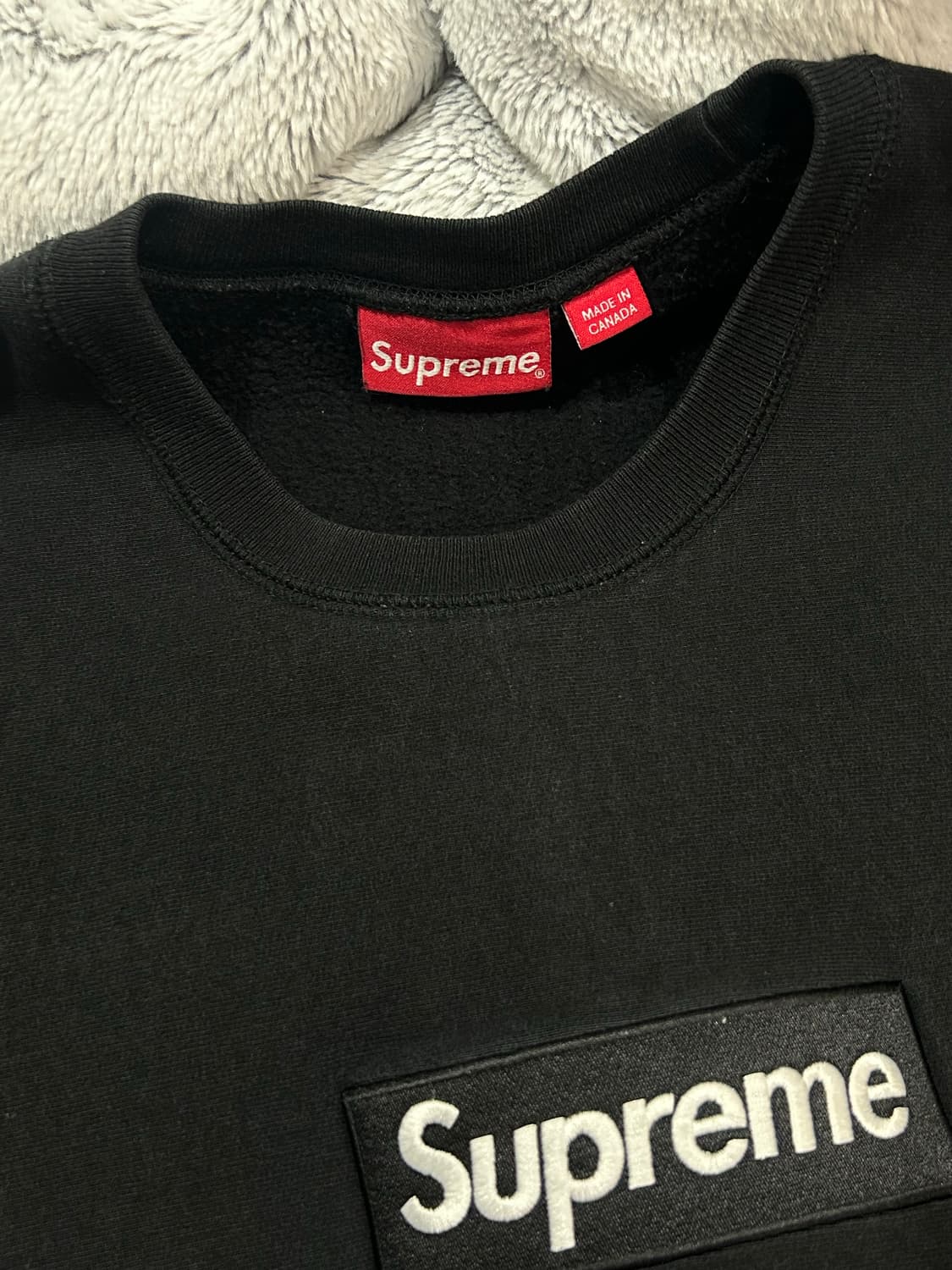 슈프림 박스로고 크루넥 블랙 - 18FW 상품이미지2