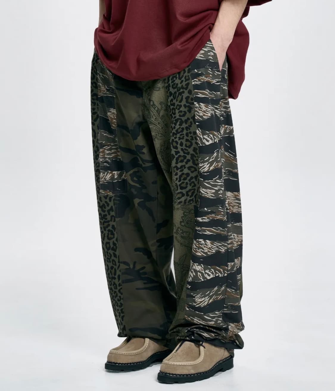 아조바이아조 패턴 믹스드 팬츠 상품이미지3