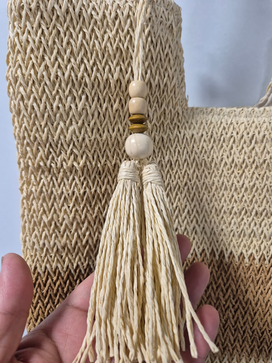 *무료배송* 보헤미안 라탄 태슬 여름 해변 토트백(상태A급) 상품이미지2