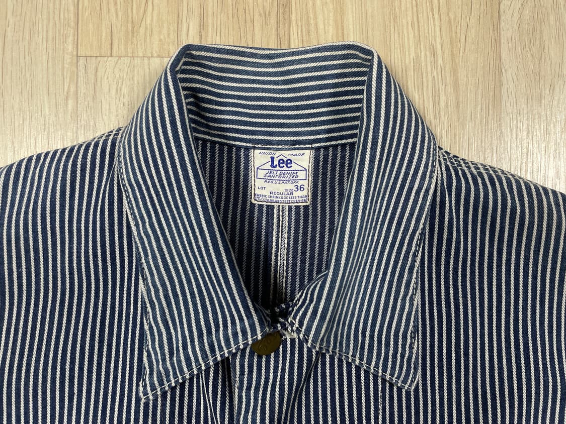 100) RRL동일모델 40's 복각 Lee 재팬 91-J 히코리 커버올 상품이미지3