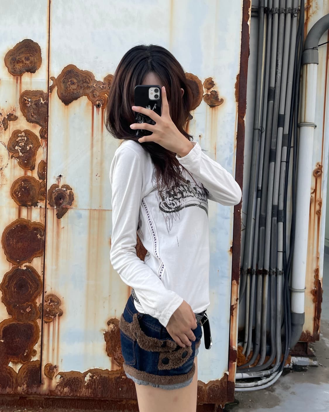 🎸DIESEL 화이트 프린팅 롱슬리브🎸 상품이미지2