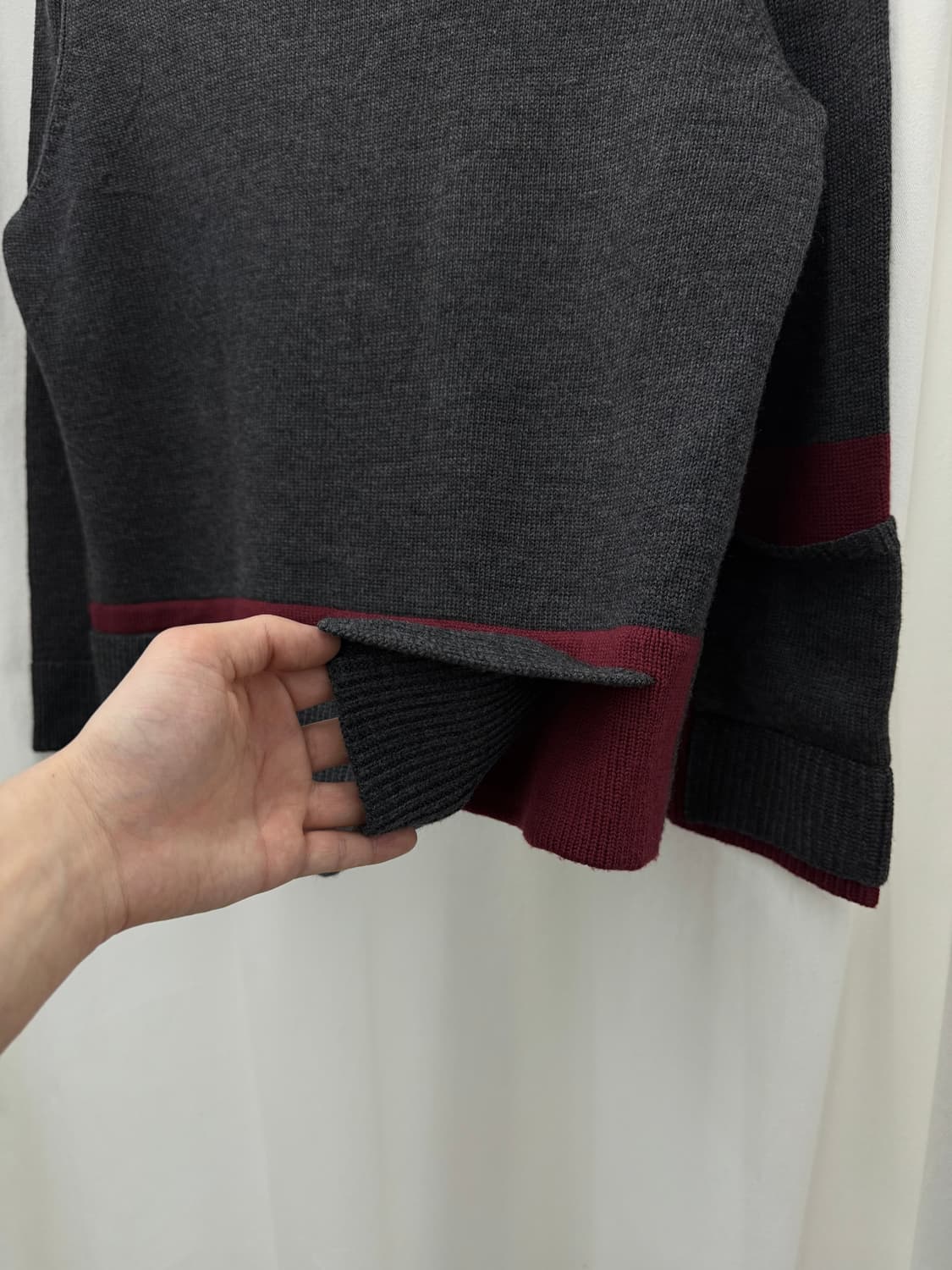 brocken ridge 레이어드 하이넥 니트집업 상품이미지7