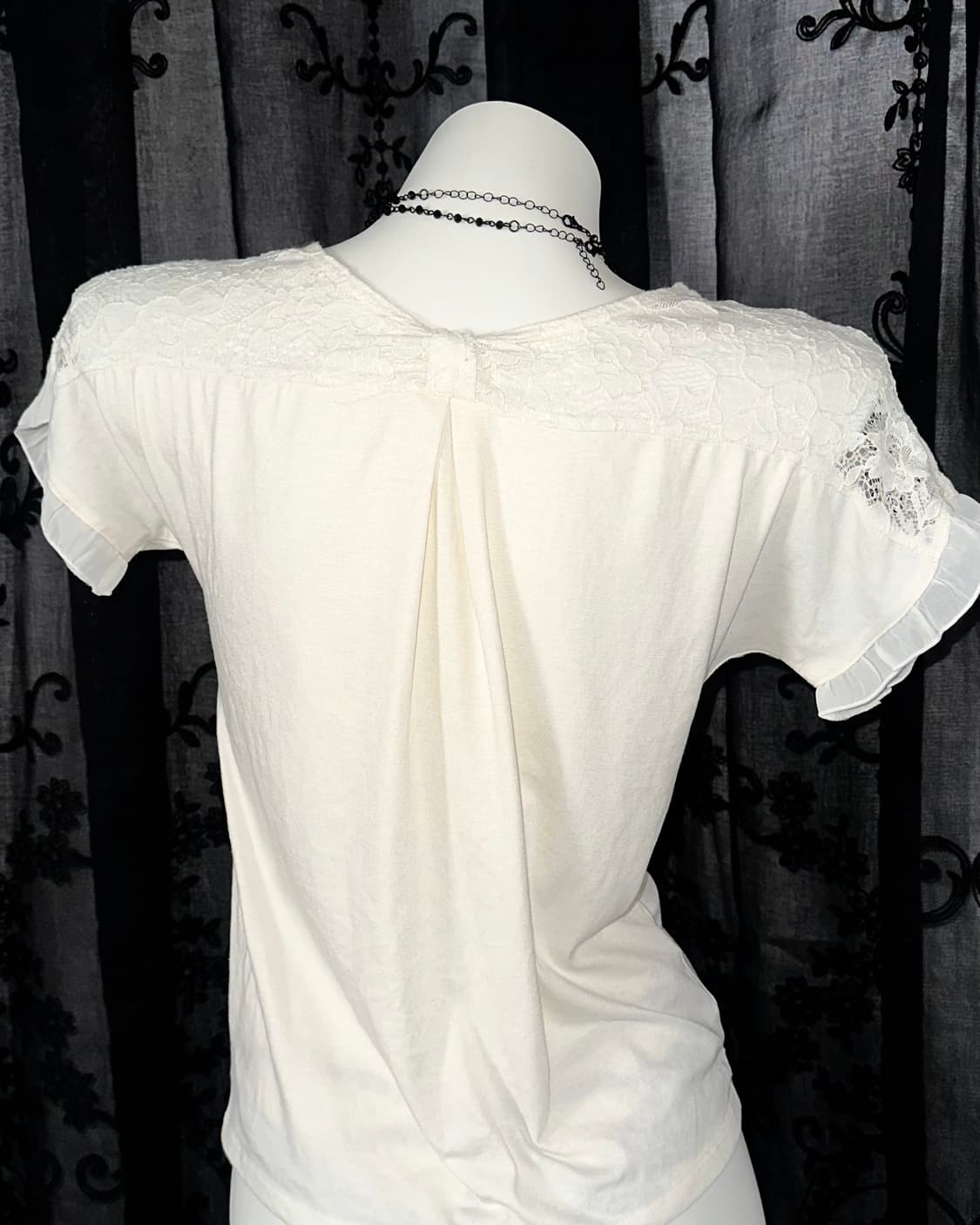 Lace Ribbon Short-Sleeved 상품이미지4
