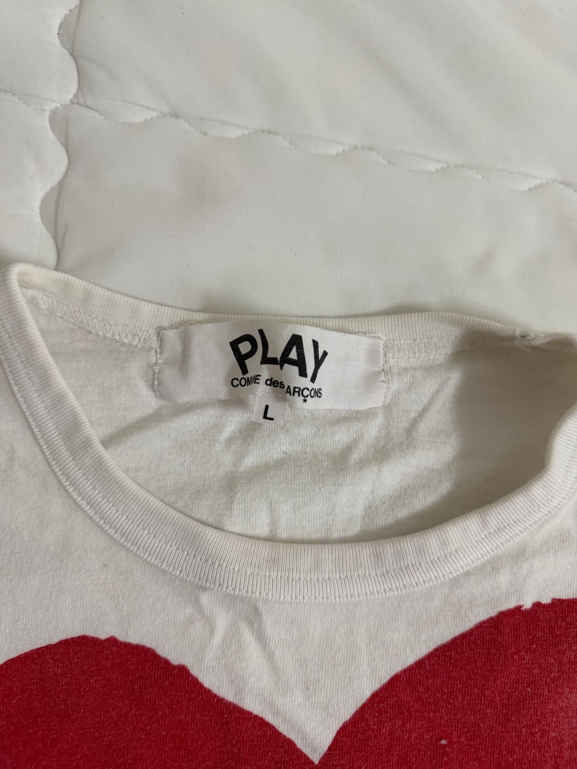 꼼데가르송 플레이라인 반팔티 상품이미지3