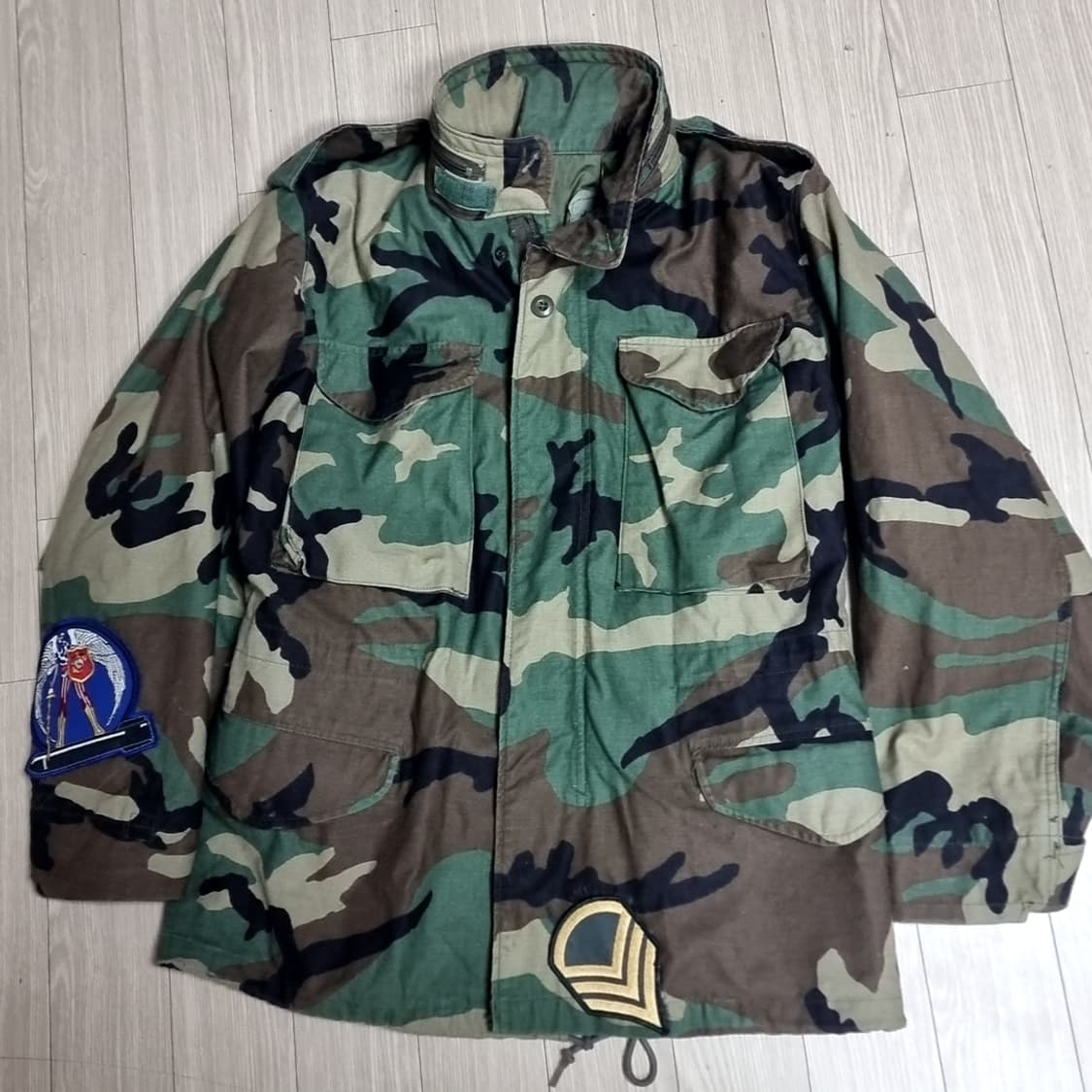 미군 오리지널 우드랜드 카모 M65 필드 자켓(스몰숏) 상품이미지1