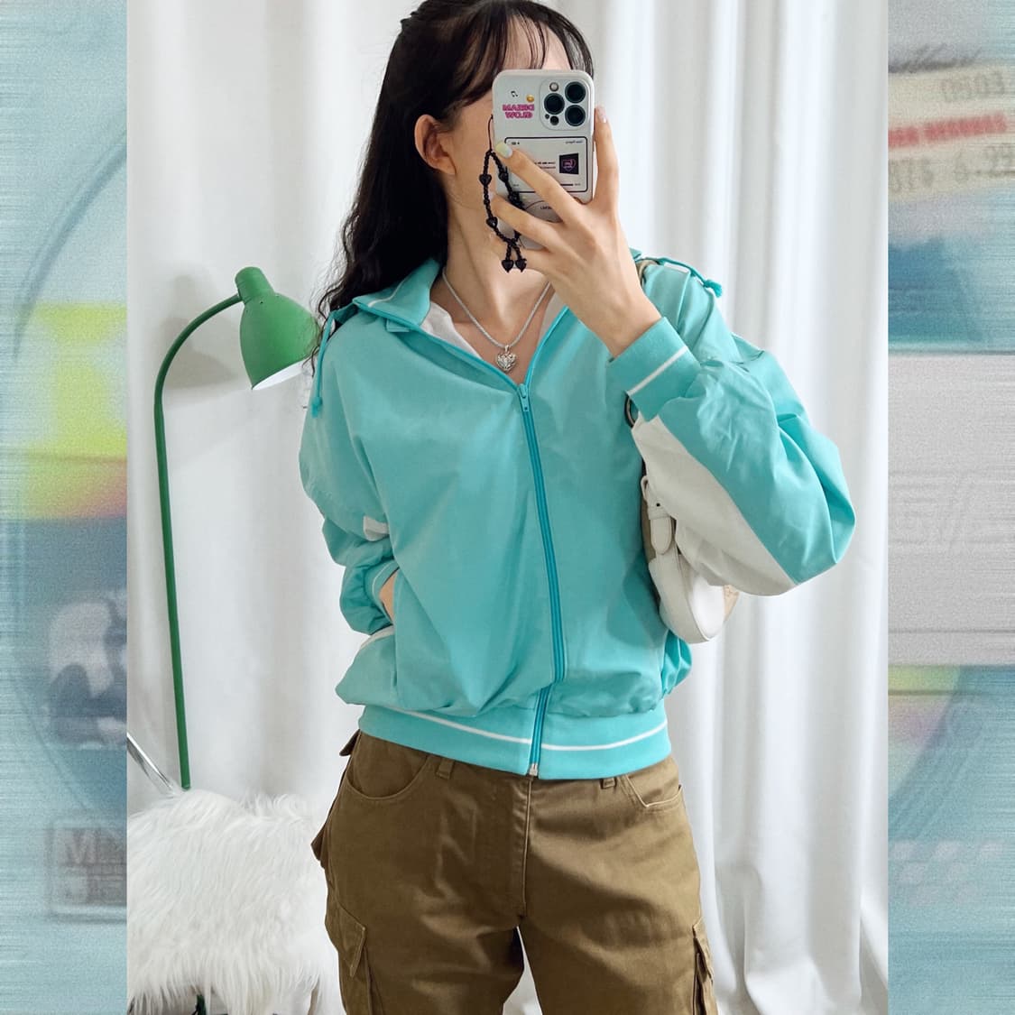 챔피온 민트 숏 후드 자켓 상품이미지2