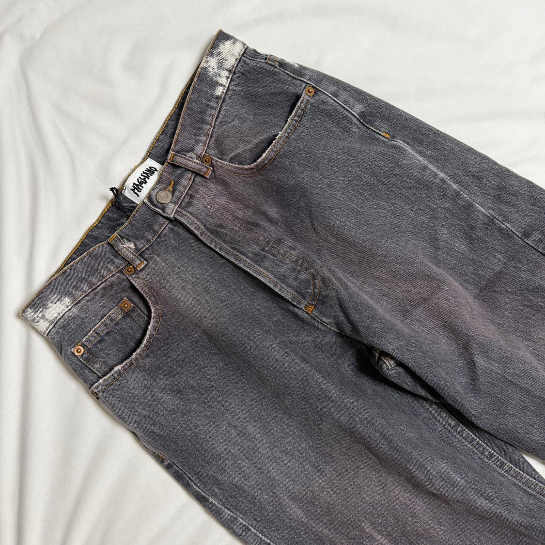 마리아노 언레귤러 데님 오피치나 블랙 상품이미지3