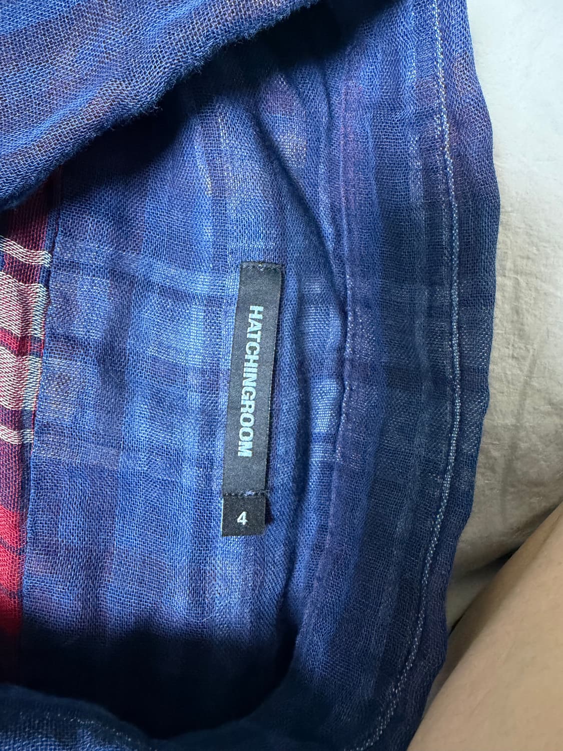 해칭룸 Archive Shirt V2 Shadow Check Linen 상품이미지7