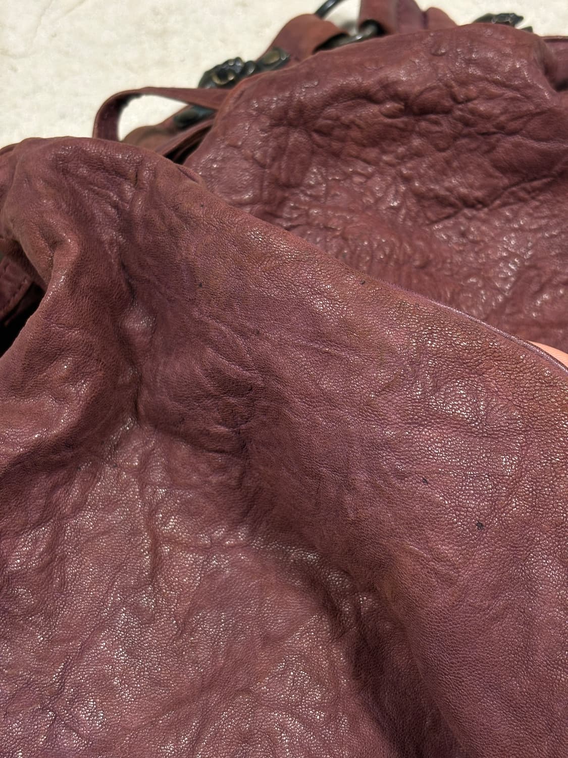 thomas wylde 토마스와일드 버건디 레더 체인백 상품이미지10