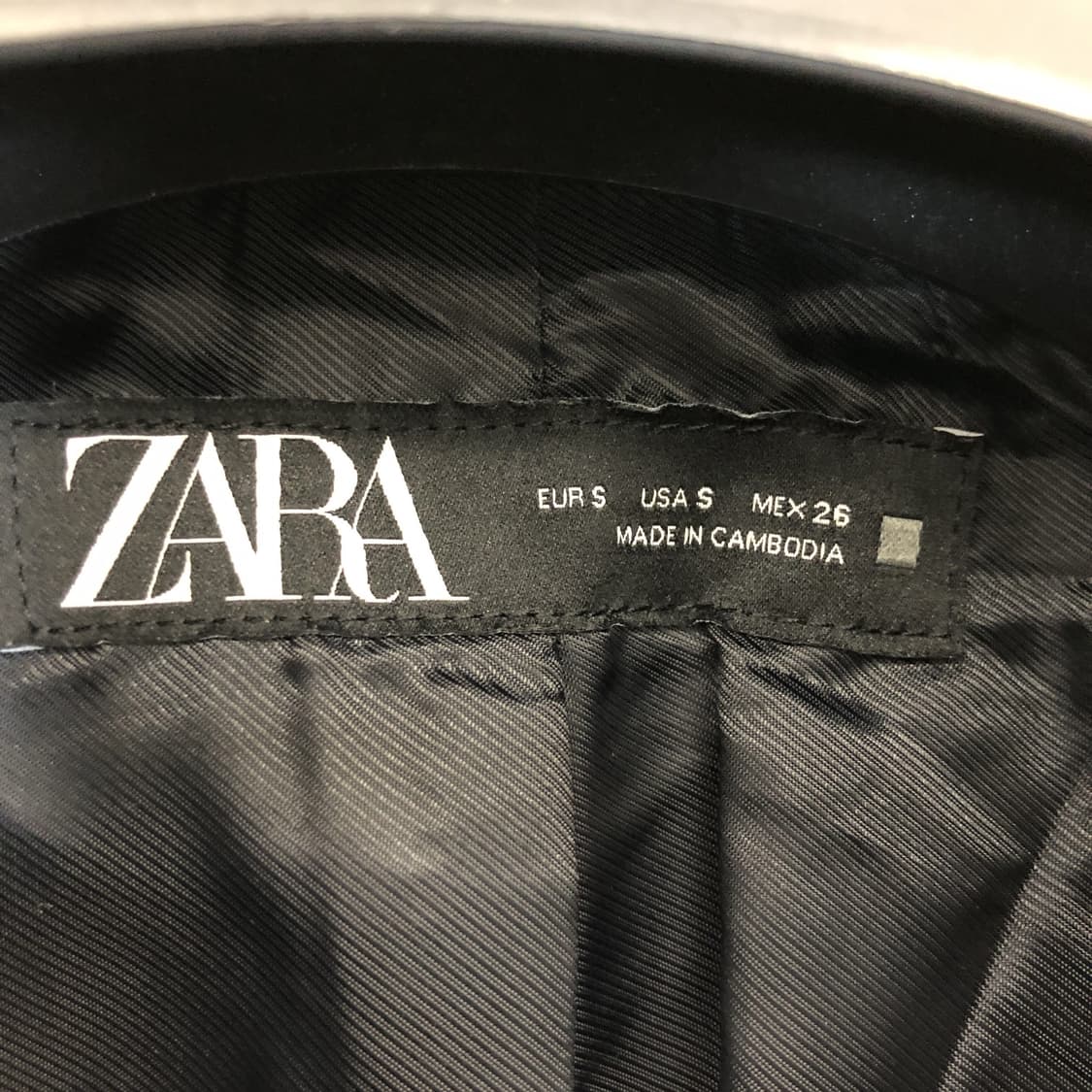 자라 숏 크롭 더블 브레스티드코트 S 상품이미지5