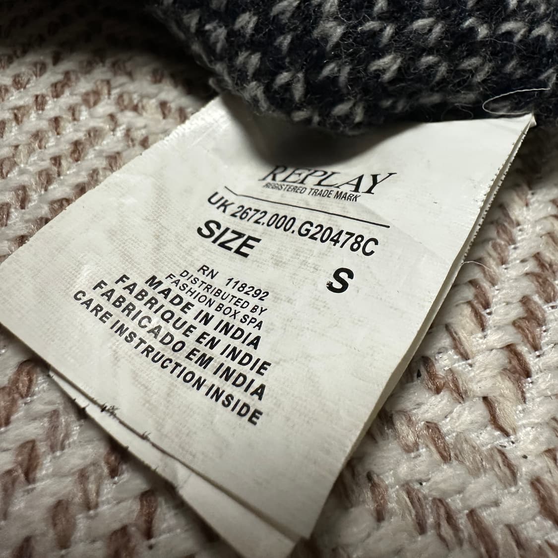 REPLAY india made wool cardigan 상품이미지4