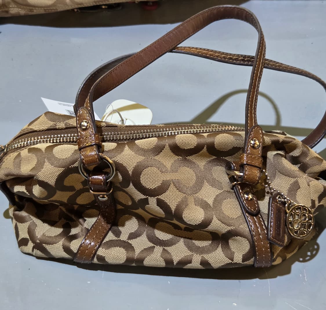 Coach 코치 패턴 브라운 토트백 숄더백 상품이미지3