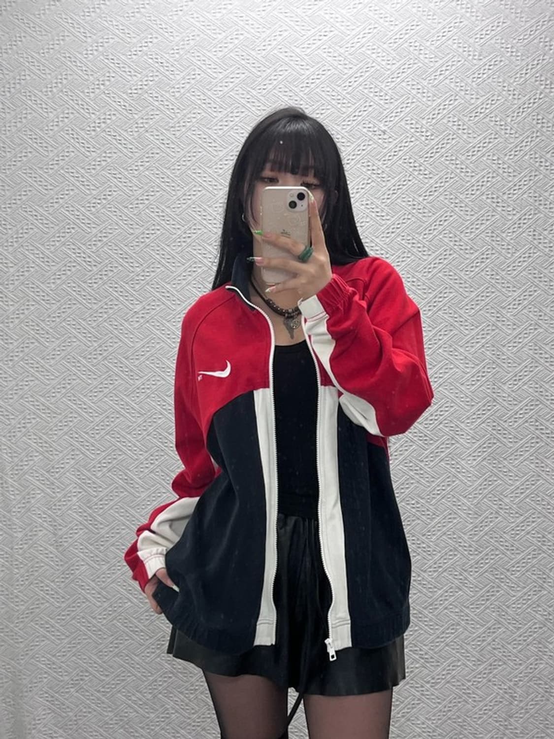 나이키 90's 레트로 빈티지 배색 트랙탑 스웻 집업 XXL C09268 상품이미지1