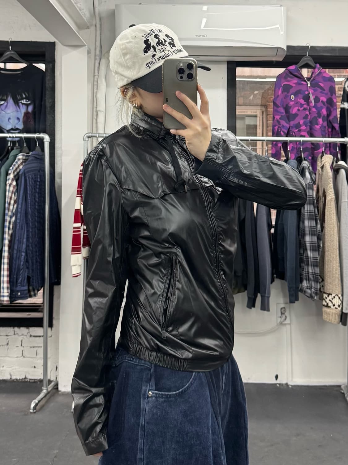 코데즈컴바인 글로시 바람막이 상품이미지1