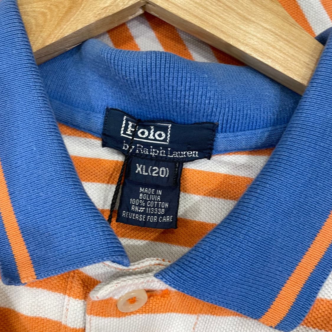 (XL) POLO 폴로 랄프로렌 반팔 스트라이프 카라티 상품이미지6