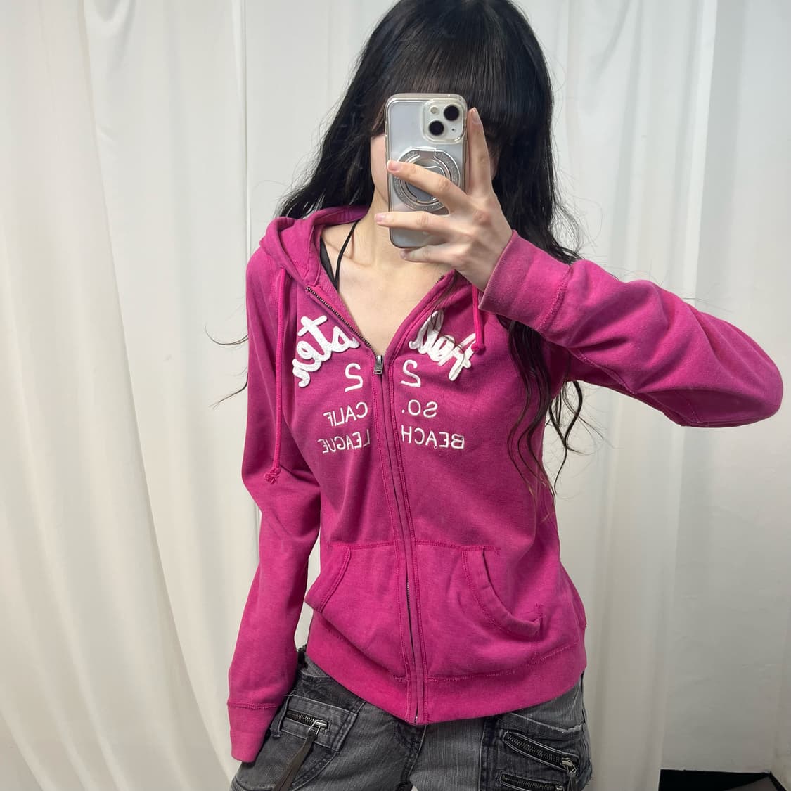 Hollister Pink Hoodie Zip-up 상품이미지1