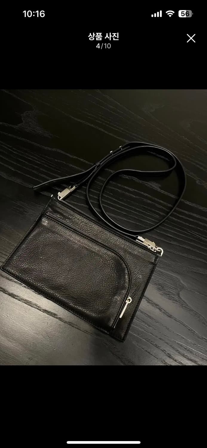 릭오웬스 블랙 소가죽 클럽 파우치백 숄더백 크로스백 RICK OWENS 상품이미지4