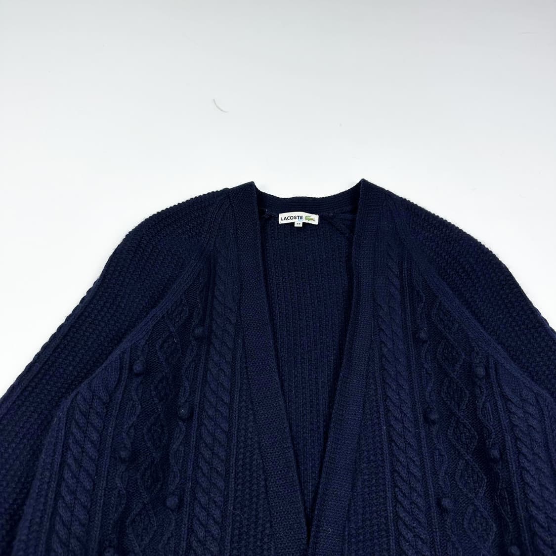 라코스테 크록 네이비 케이프 니트 가디건 (S 여성추천) 상품이미지1