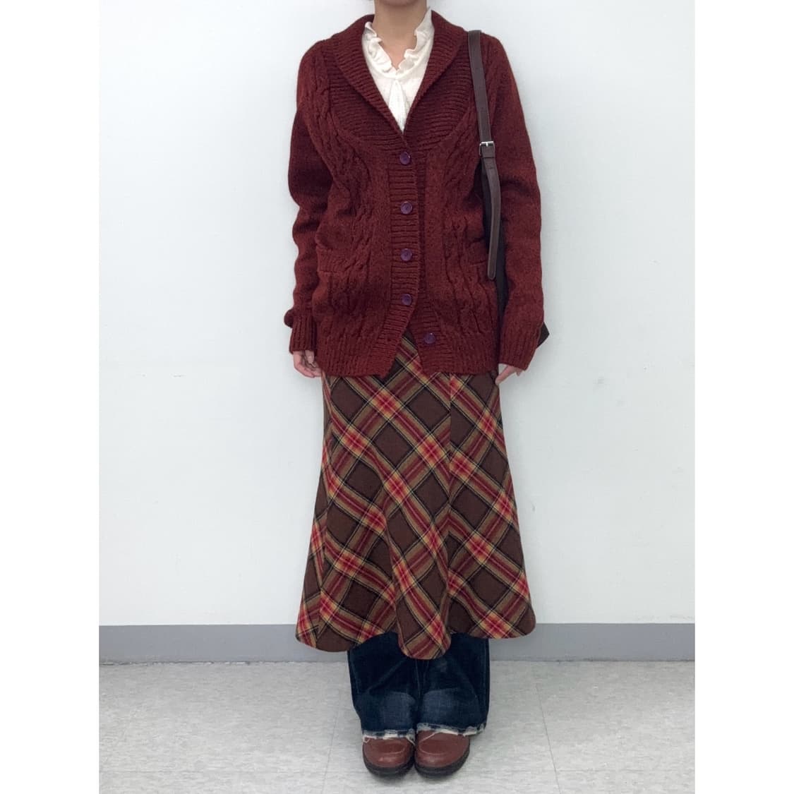 빈티지 레드 가디건 상품이미지2