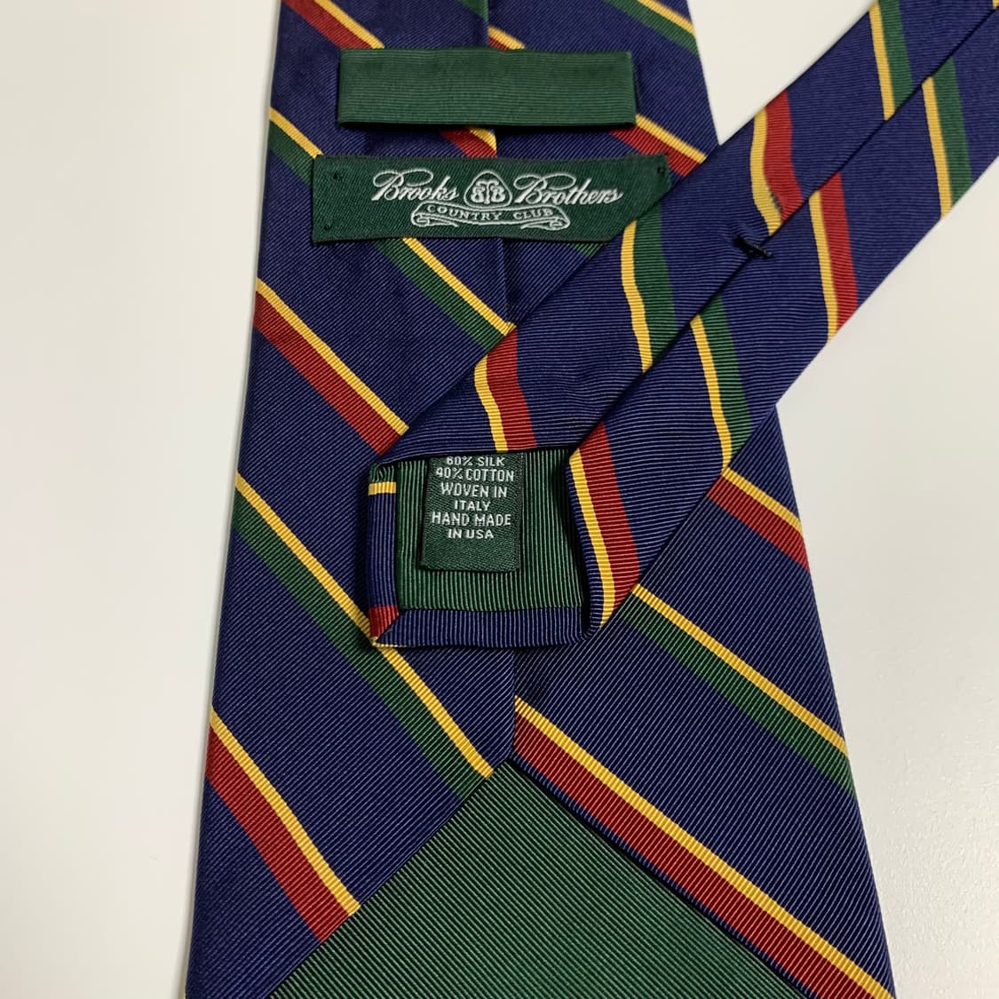 브룩스브라더스 스트라이프 100실크 클래식 정장넥타이 A-A+등급 상품이미지7