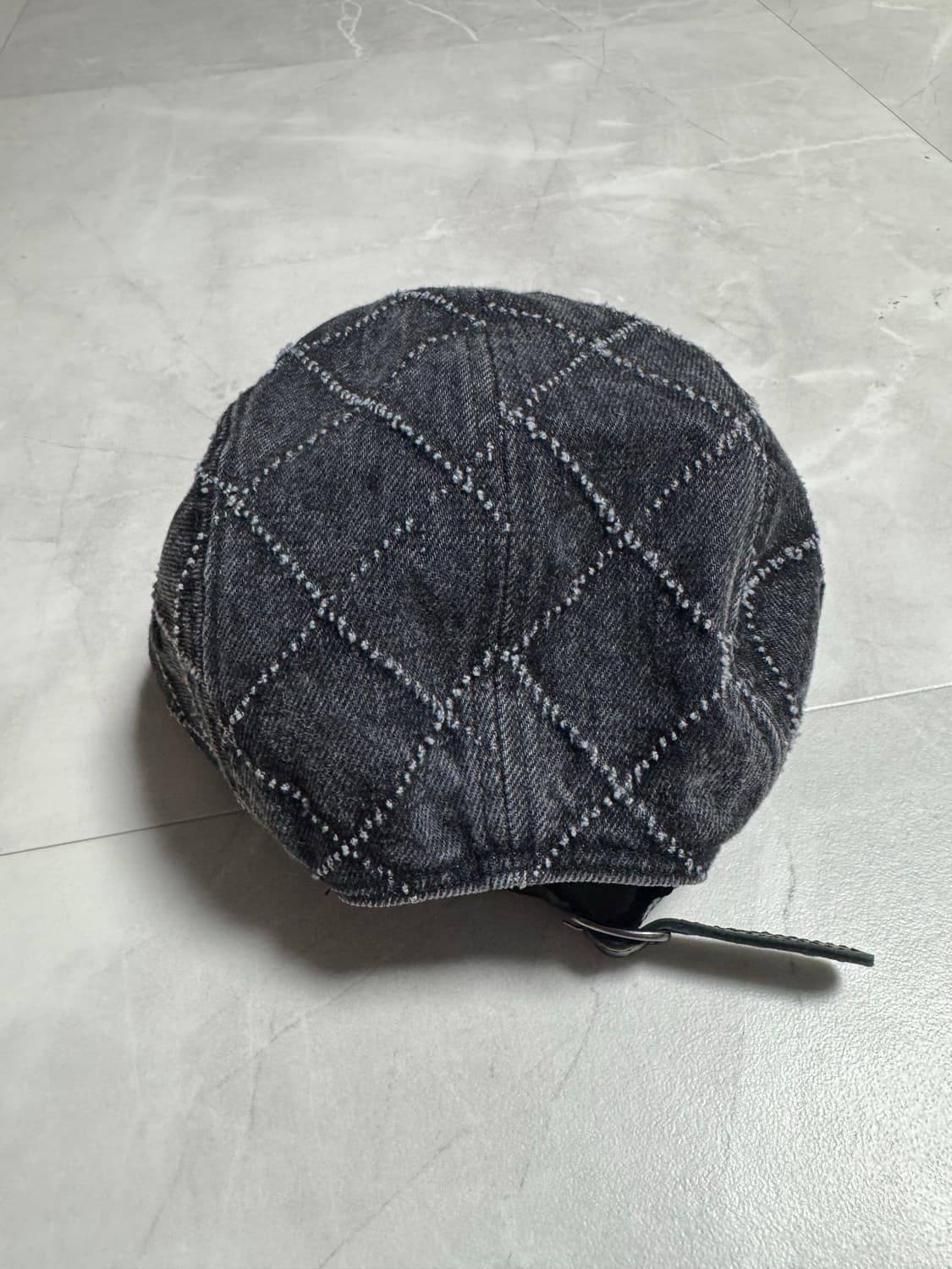 슈프림 펀치드 데님 캠프캡 블랙 상품이미지3