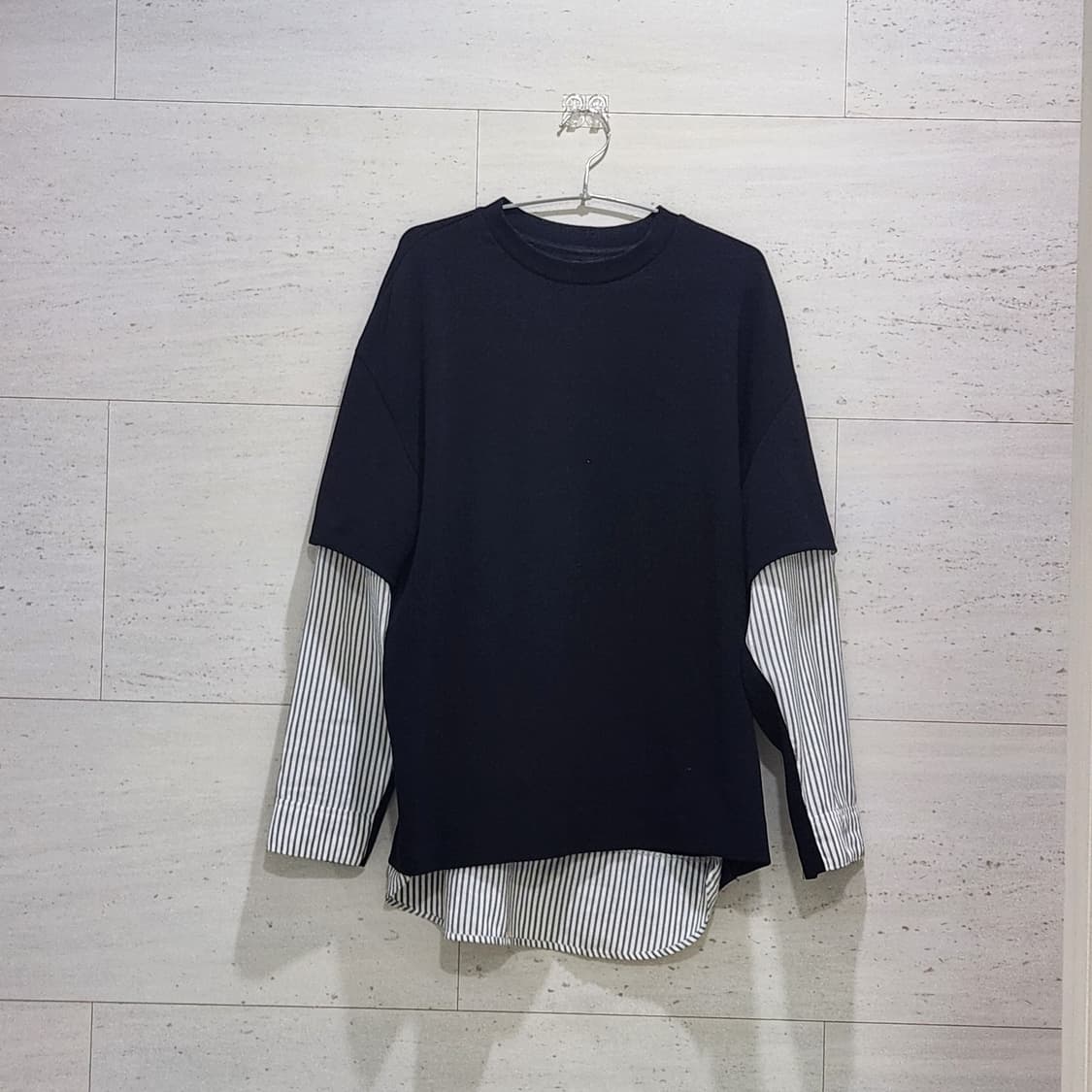 시스템옴므 롱슬리브 블랙/스트라이프 상품이미지5