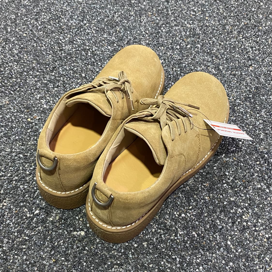 빈티지 스웨이드 베이지 더비슈즈 B4137 상품이미지3