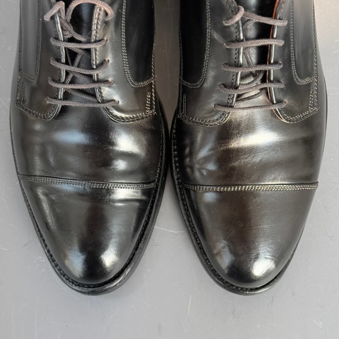 [10.5C] 알든 2161 블랙 코도반 스트레이트 팁 더비 상품이미지2