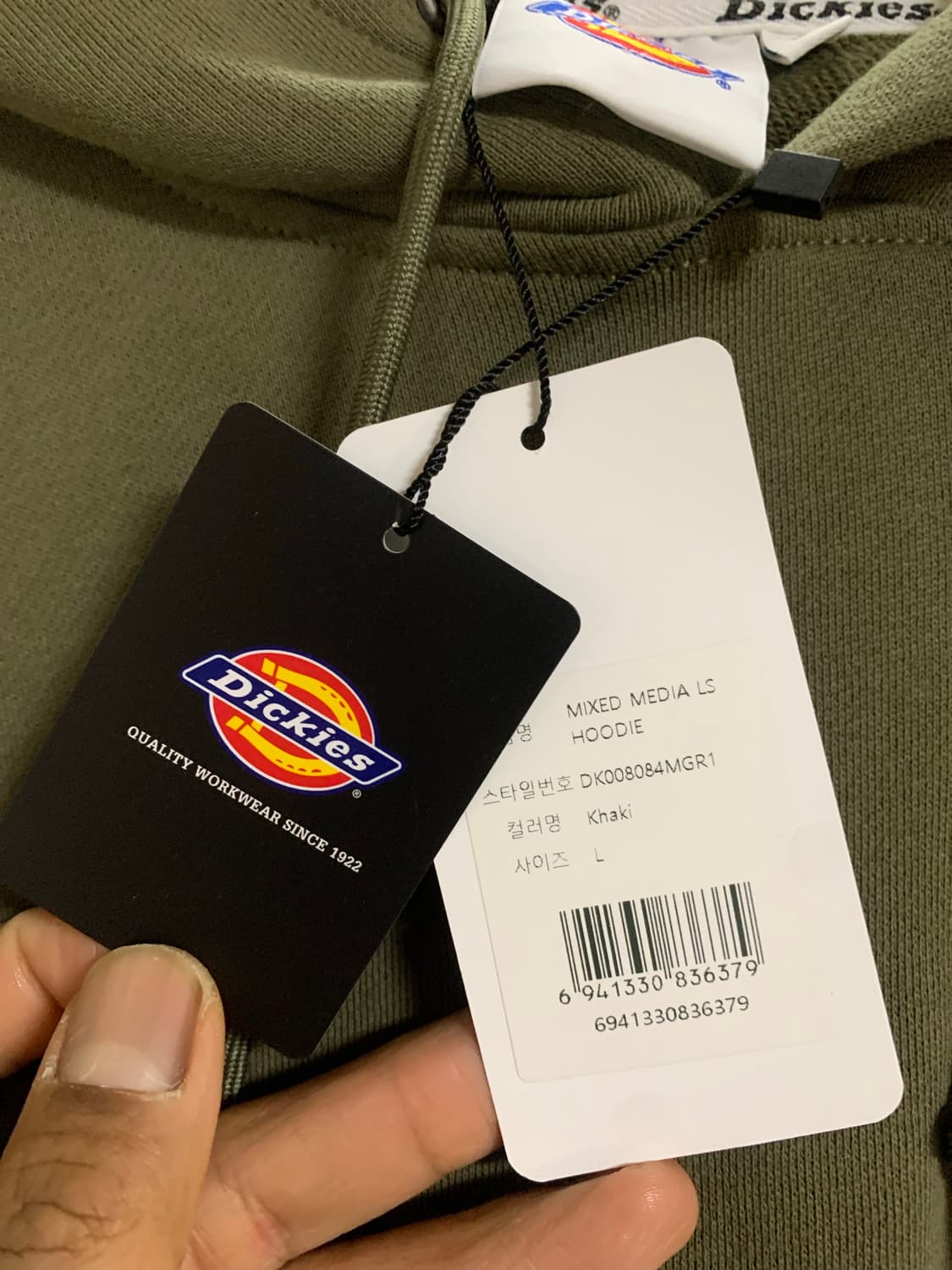 디키즈 874 OG 후드티 카키색 상품이미지5