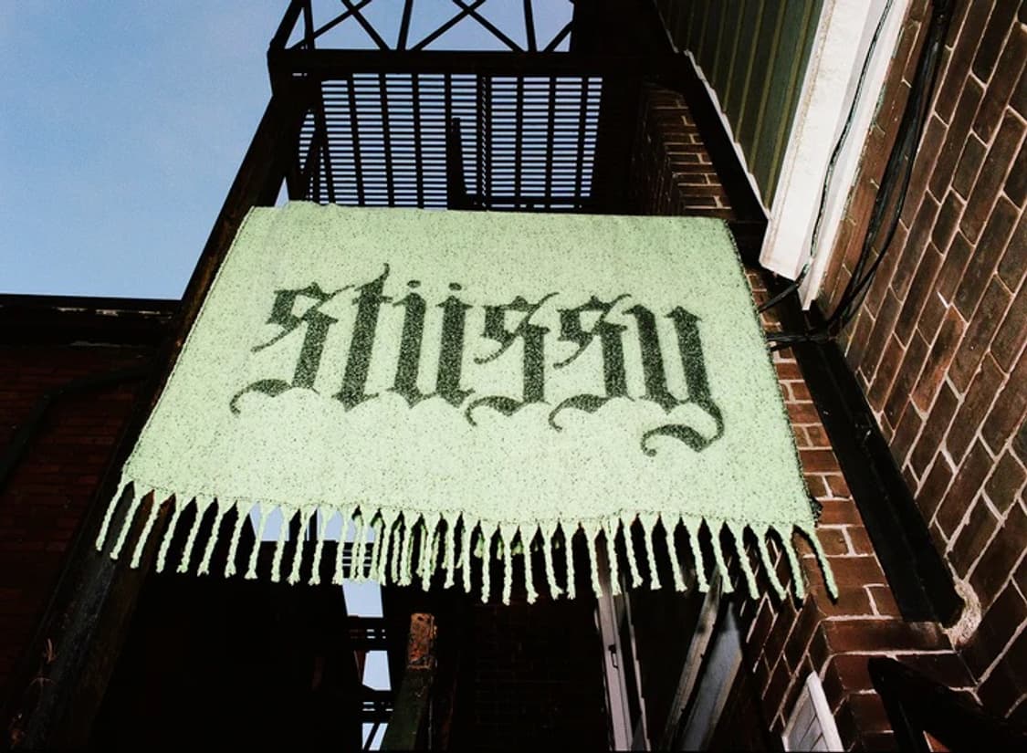 스투시 올드 잉글리쉬 블랭킷 라임 상품이미지6