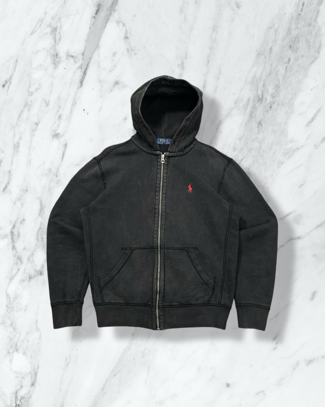 폴로 랄프로렌 블랙 워크 후드집업 자켓  상품이미지1