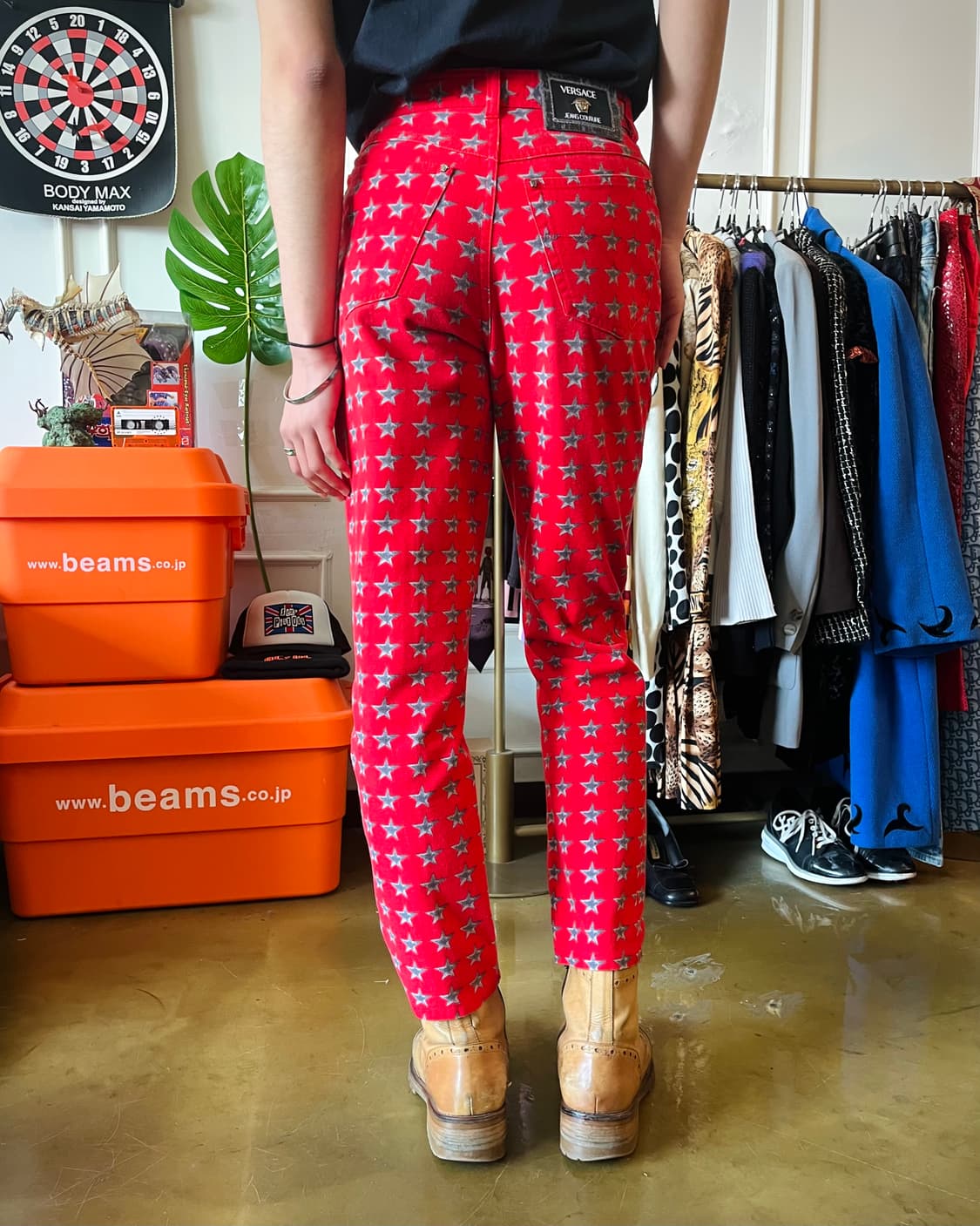 90s VERSACE Archive Star Printed Pants 상품이미지3