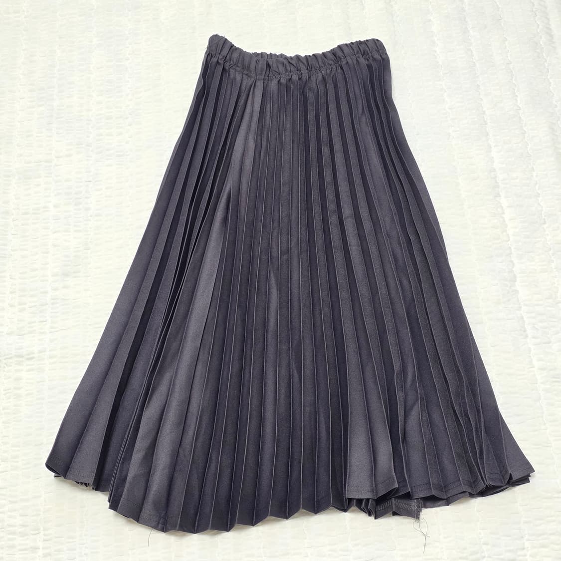 빈티지 jk 블랙 플리츠 롱스커트 상품이미지1