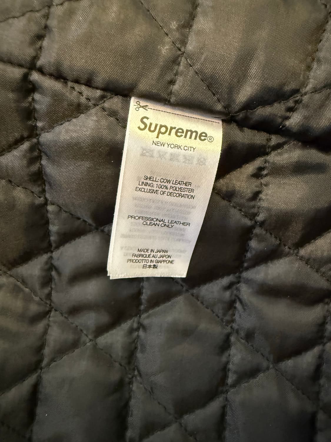 슈프림 x 블랙민즈 레더 자켓 SUPREME 가죽 상품이미지7