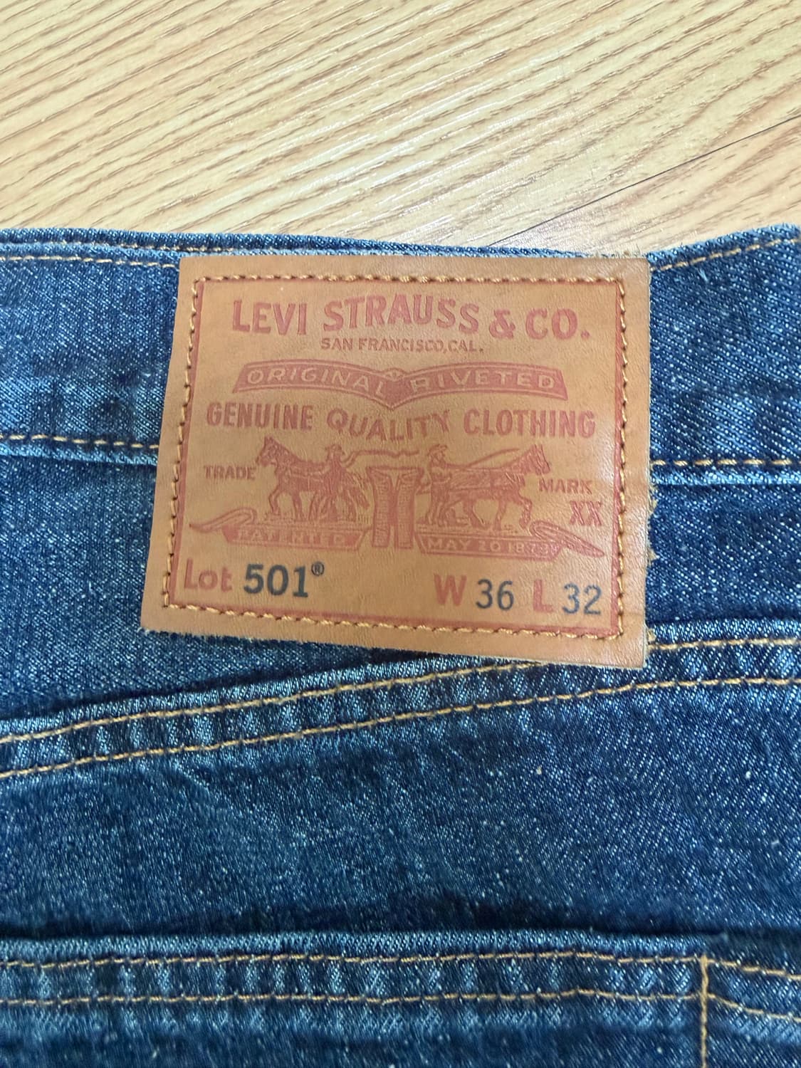 리바이스 501 오리지널 프리미엄 셀비지 스트레이트진 상품이미지5