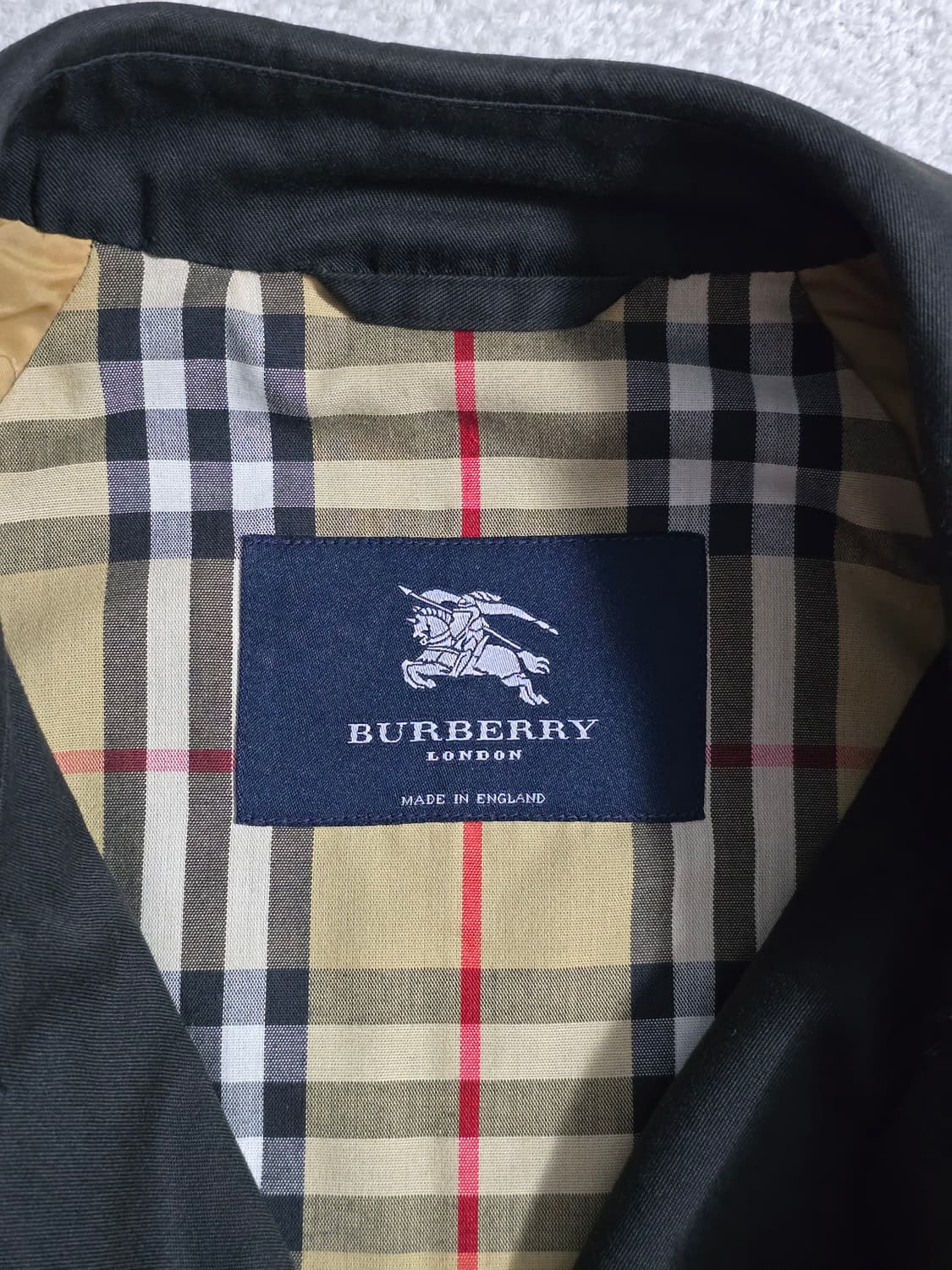 Burberry 버버리 노바체크 트렌치 맥코트 블랙 상품이미지6