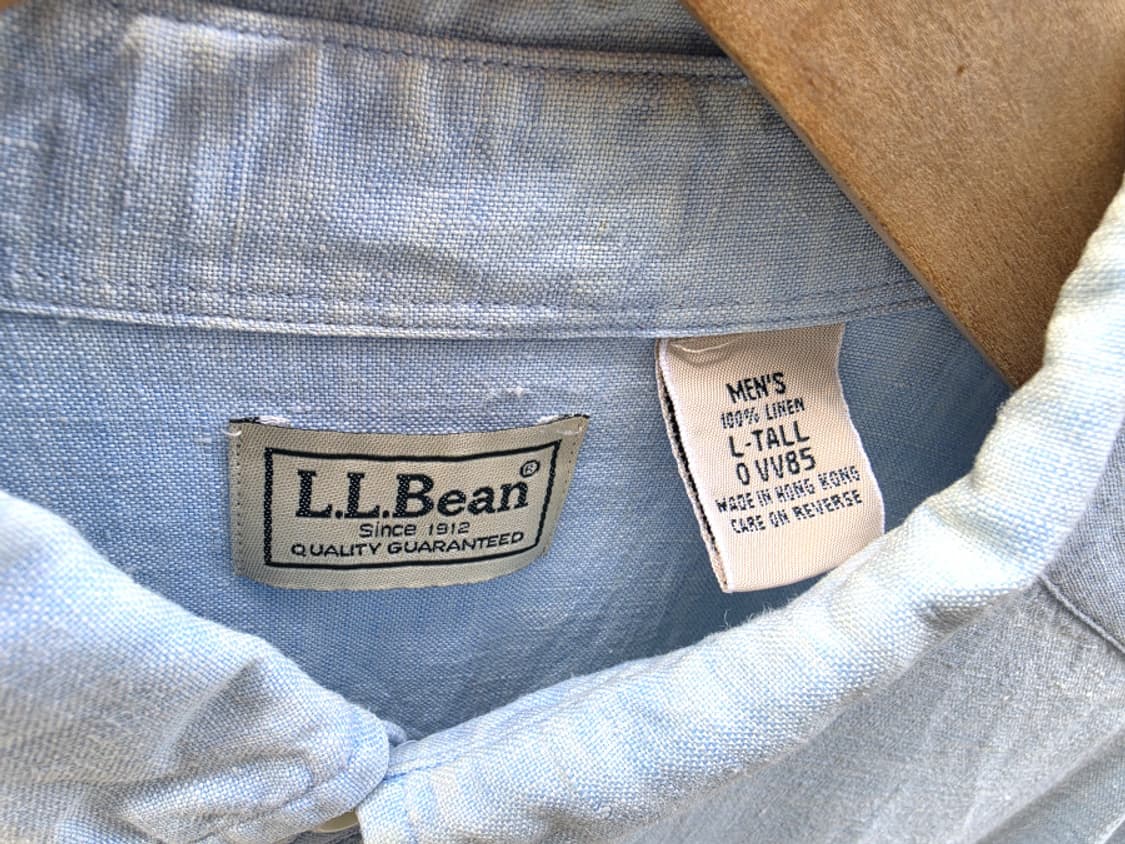 00s 엘엘빈 리넨 반팔셔츠 상품이미지4