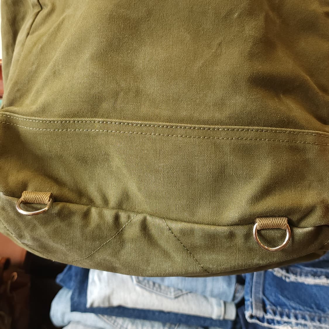 이치자와 한푸 밀리터리 코튼 빈티지 미니 백팩 상품이미지7