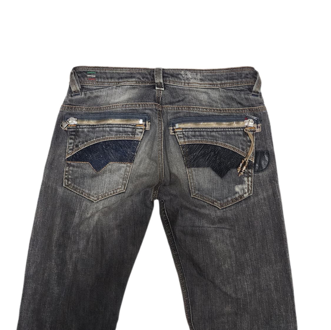 DIESEL SLAMMER 디젤 워시드 흑청 데님팬츠 상품이미지1