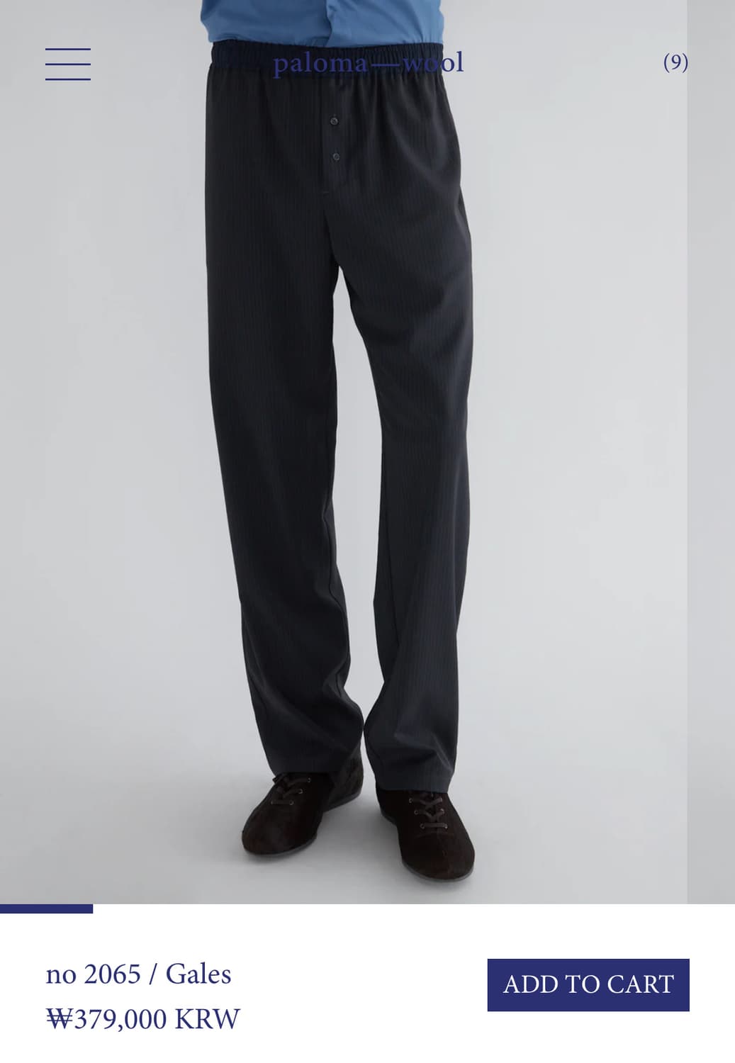[S,M]팔로마울 Gales 스트라이프 팬츠 상품이미지10