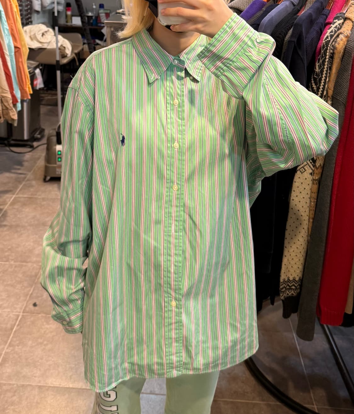 [No.9]Polo 폴로 스트라이프 긴팔셔츠 상품이미지2