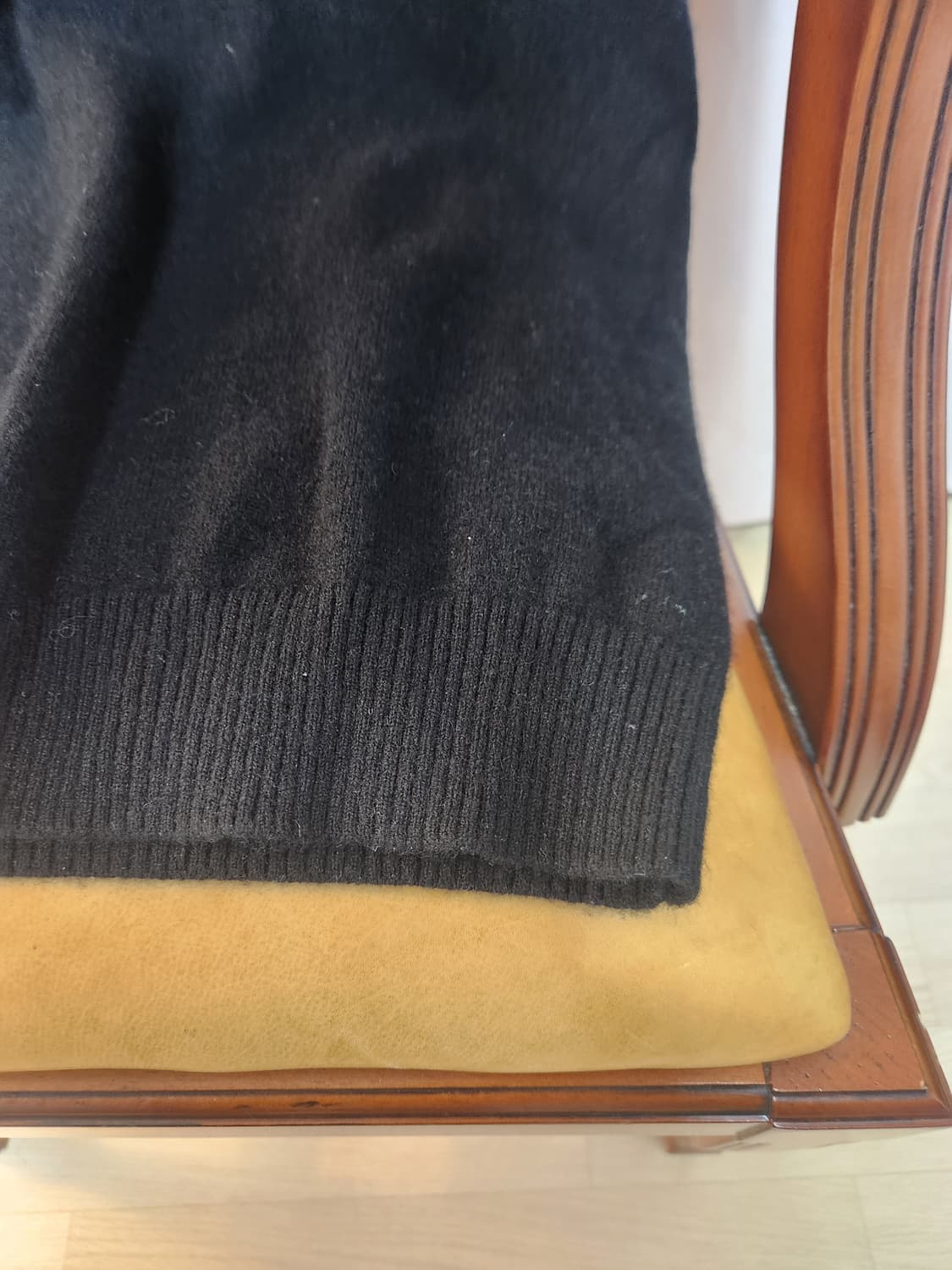 Mare di Mari 100%캐시미어블랙 브이넥 니트 롱 원피스 상품이미지10