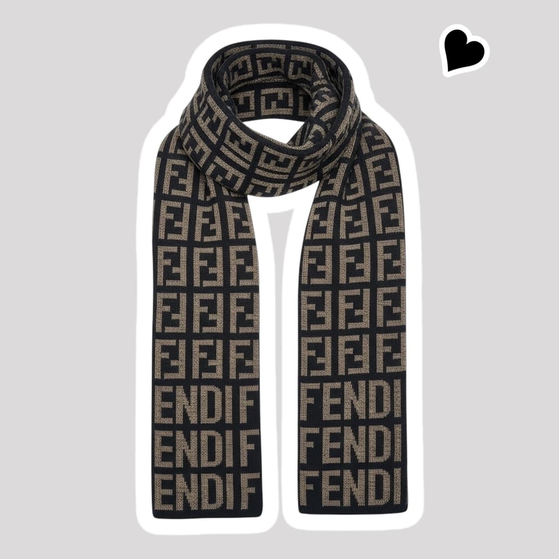 정품 펜디 쥬카 양면 머플러 상품이미지1