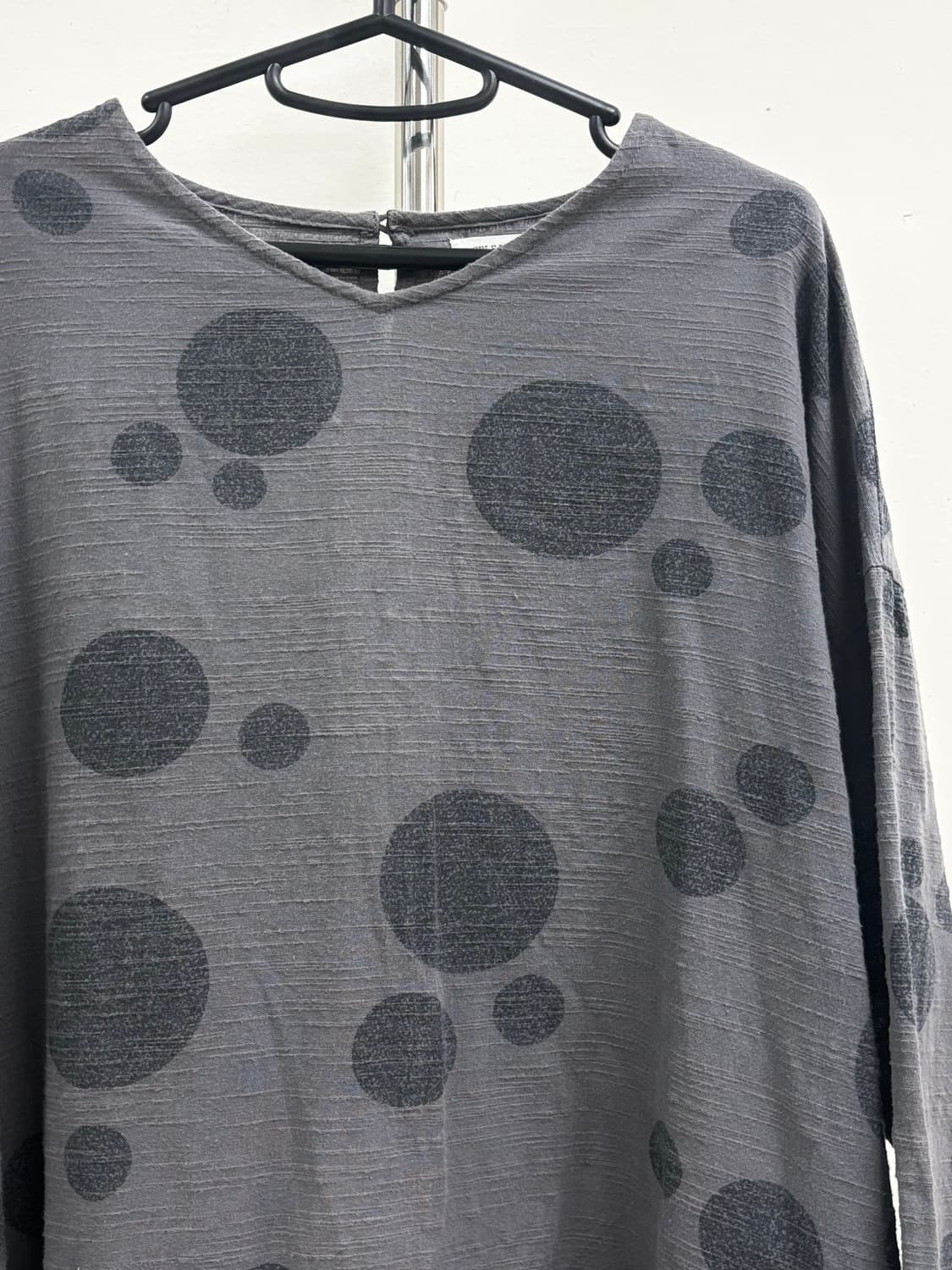빈티지 그레이 도트 원피스 상품이미지6