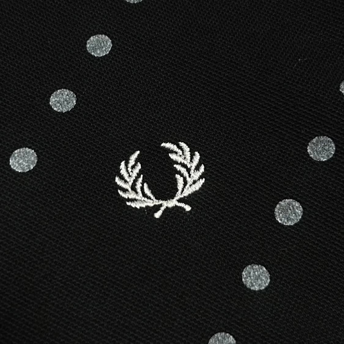 [S] Fredperry 프레드페리 도트 블랙 반팔 카라티 상품이미지5