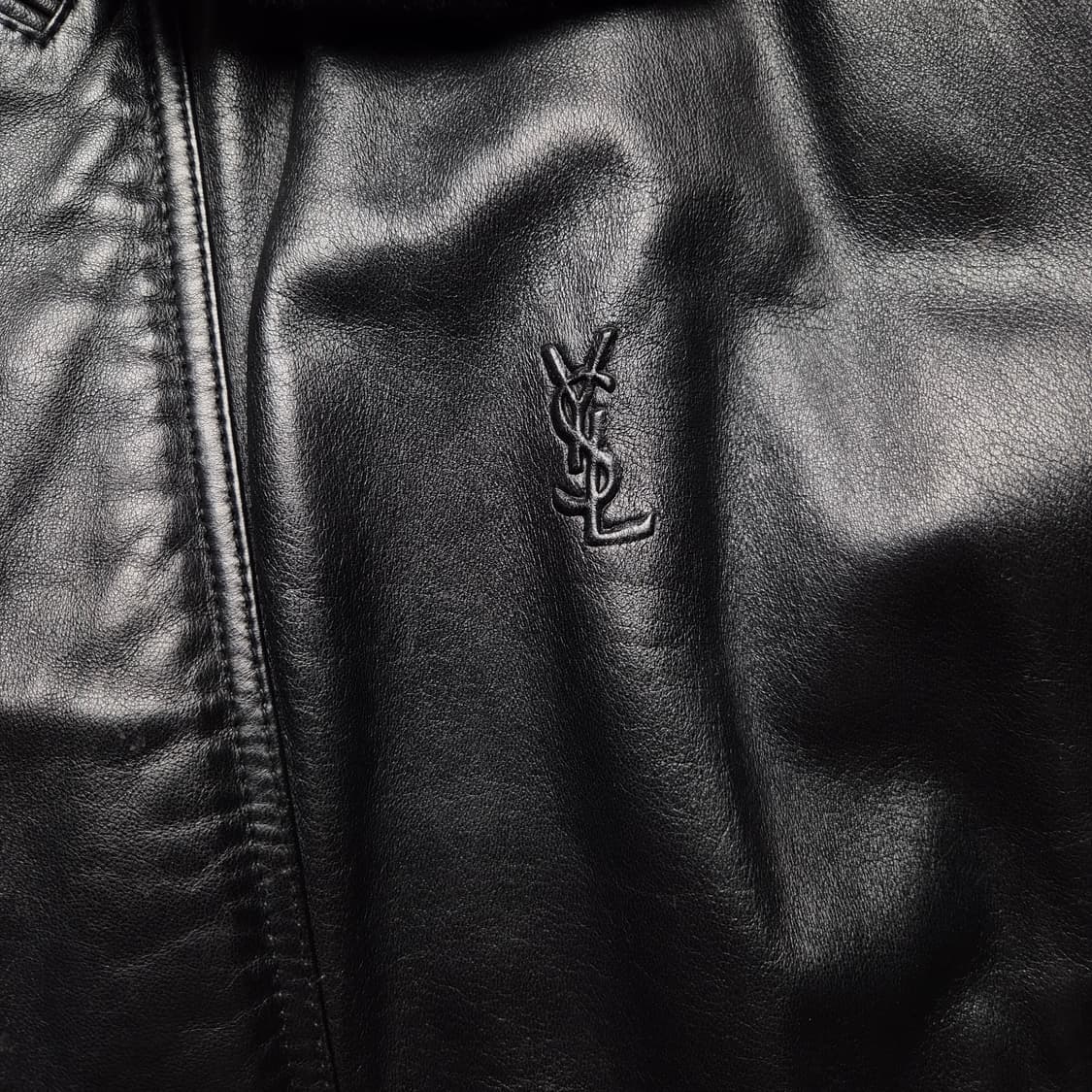 [95] 입생로랑 퍼카라 양가죽 플라이트 자켓 상품이미지6